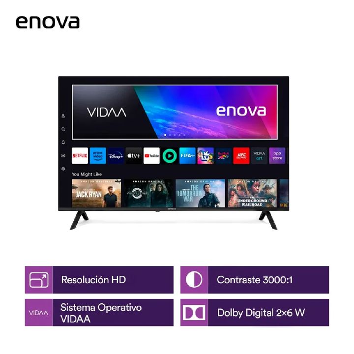 Smart TV Enova 32 LED HD Vidaa TV - Vista 3