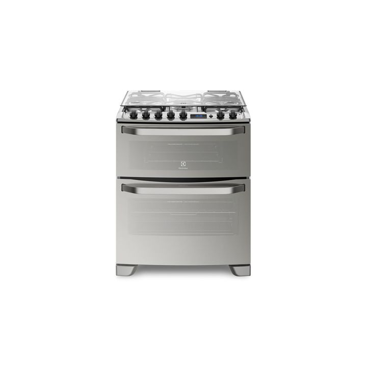 Cocina ELECTROLUX 76DXR 76cm doble horno multigas acero inox - Vista 1