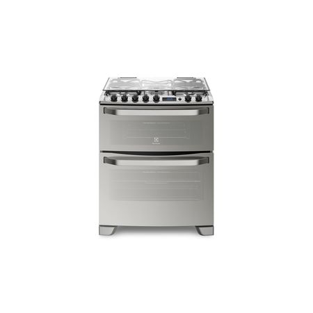Cocina ELECTROLUX 76DXR 76cm doble horno multigas acero inox