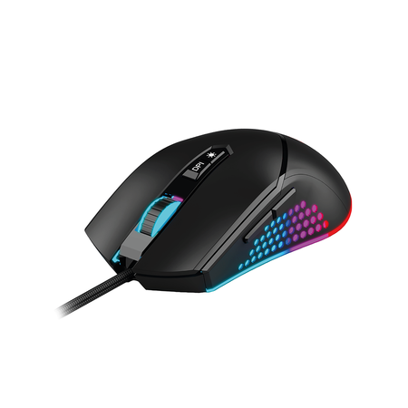 Mouse De Juego Gamer Huracan Melon 10000 Dpi Iluminacion Rgb