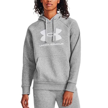 BUZO UNDER ARMOUR BIG LOGO RIVAL FLEECE MUJER 1379501-012