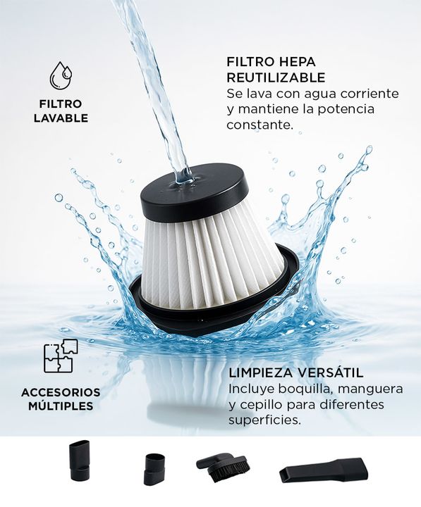 Aspirador De Mano Portátil Gadnic Para Hogar Y Automóvil - Vista 3