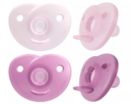 Set X 2 Chupetes Soothie 0-6M Rosa Avent ( SCF099/22)