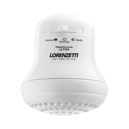 Ducha Eléctrica Lorenzetti Maxi Ducha Blanca 10983/8