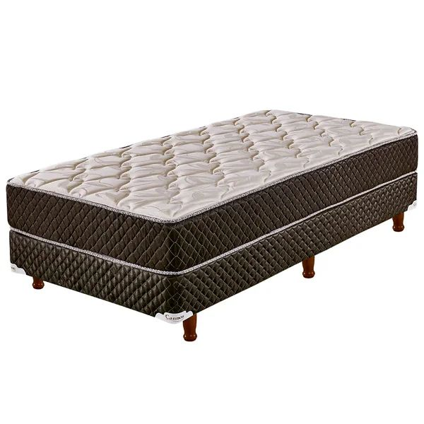 Conjunto de Sommier y Colchón de Espuma de Alta Densidad Cannon Exclusive 1 Plaza - Vista 1