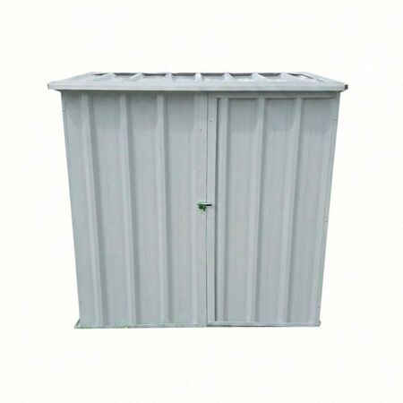 Armario Deposito Galpon de jardin Casi 2x2x2 Techo 1 agua Gris DON ACERO 