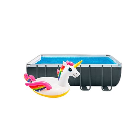 Combo Pileta Intex 17203L + Flotador Unicornio 2 Pers