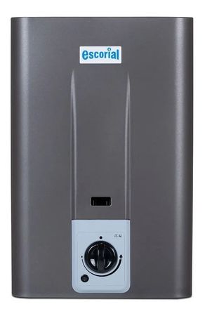 Calefon A Gas Natural Escorial Grafito 14l Sin Llama Piloto