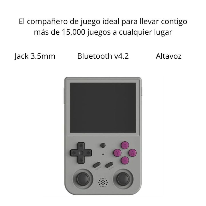 Consola Portatil Anbernic RG353VS 4000 Juegos Potente - Gris - Vista 2