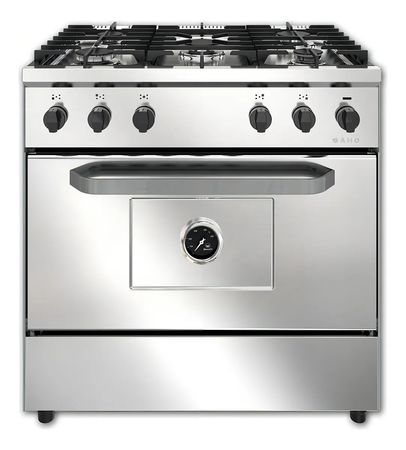 Cocina a Gas Morelli Saho Kuma 820  5 Hornallas Con Puerta Ciega