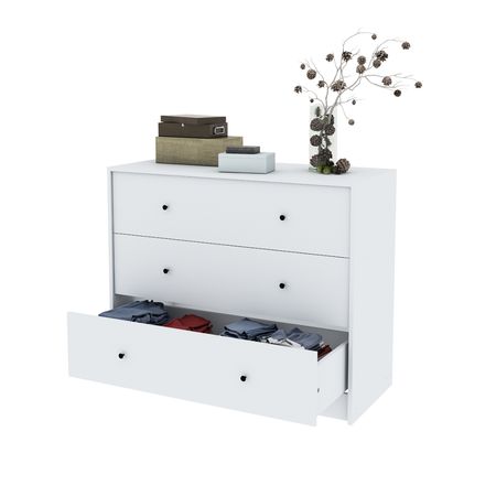 Mueble Cajonera Comoda 3 Cajones Dormitorio Soporta Lcd