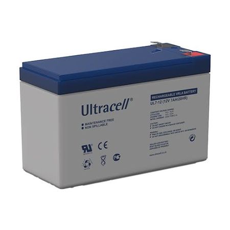 Batería Ultracell 12V 7Ah para Sistemas de Alarma