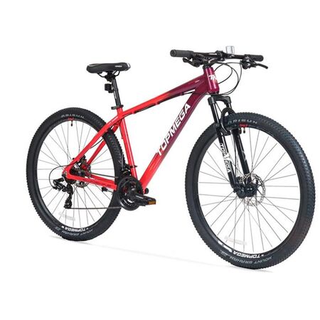 Bicicleta Mountain Bike Topmega Sunshine Aluminio Talle M R29 21vel Coral/violeta