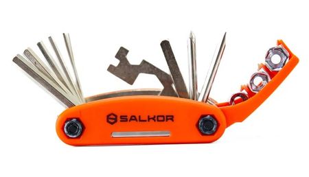 KIT DE HERRAMIENTAS MULTIFUNCIÓN PARA BICICLETAS SALKOR 16 EN 1 (SMH160)