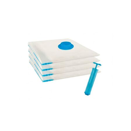 Kit de Bolsas Al Vacio 5 En 1 Gadnic Para Guardar Ropa 80 x 120 cm