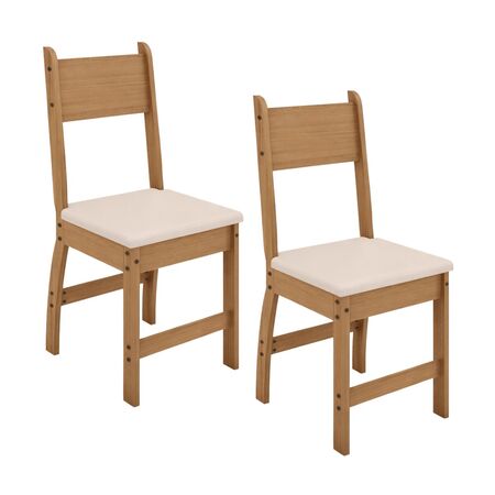 Sillas de Comedor x Milano Roble y Beige