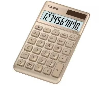 CALCULADORA DE ESCRITORIO CASIO NS-10SC-GD 10 Digitos Solar+Pila