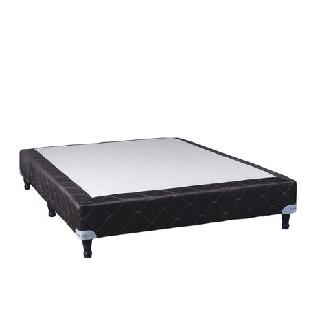 Base de Sommier Maxiking Esmeralda 2 Plazas 130x190cm Tapizado en Jackard y Tela Antideslizante