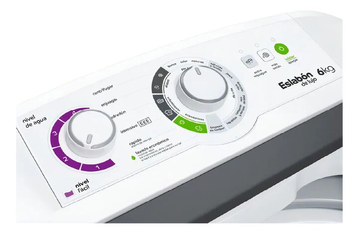 Lavarropas 6kg Eslabón De Lujo Ewh06ab 750rpm Carga Superior - Vista 5