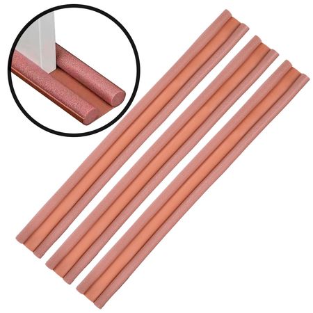 Kit x3 Zócalo Burlete Marrón Gadnic Doble Bajo Puerta 