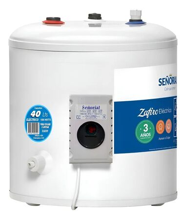 Termotanque Eléctrico Señorial TESZ-40l Zafiro Color Blanco 40 Litros