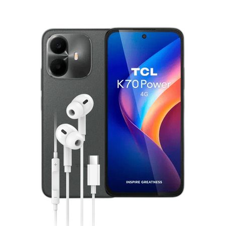 Combo TCL K70 Power 4+256GB + Auriculares Dekkin USB-C