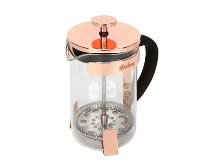 Cafetera Vidrio Acero Inoxidable Prensa Francesa 600ml Cobre -FR06