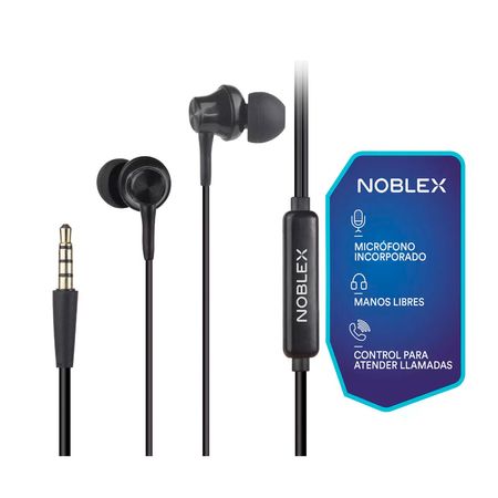 Auriculares Con Cable Noblex 94HP05BP 3,5 mm Negro 