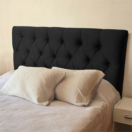 Respaldo de cama 1 plaz y media (100x120 cm) modelo capitone