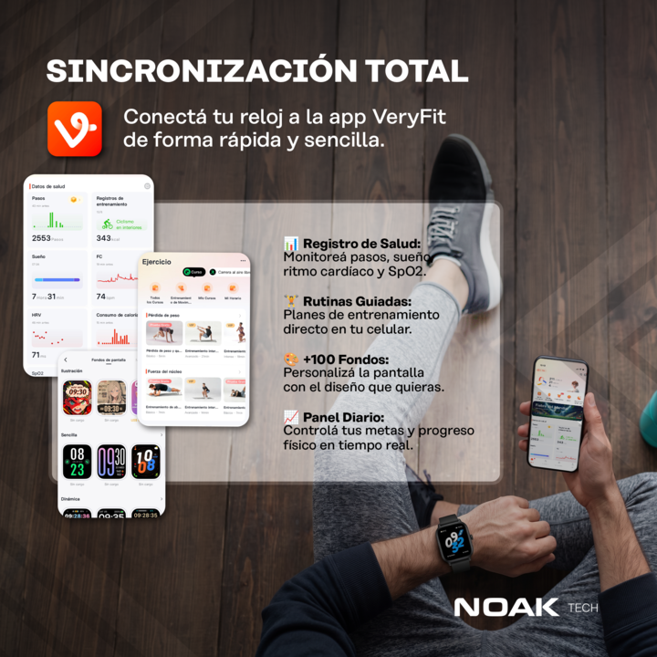 Smartwatch Noak S1 Pro 1.97" Amoled 5ATM GPS - Vista 5