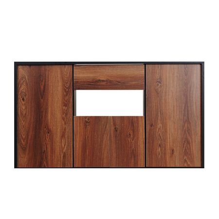 Bahiut 1.60 Mts Platinum Cod: 560 Negro Con Roble Antiguo