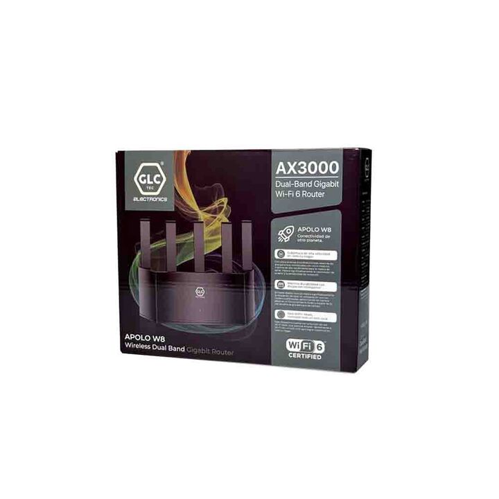 Router Wifi 6 Apolo W8 GCL Dual Band Ax3000 3 Puertos - Vista 1