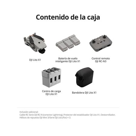 Drone DJI Lito X1 Combo Vuela Más (Control Remoto DJI RC-N3)