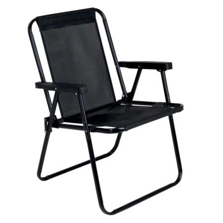 Sillon De Caño Rafia Fijo Mor 2059 Negro