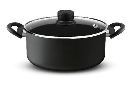 Cacerola Tefal Attrayant 24cm C/ Asas Teflon Antiadherente  Negro