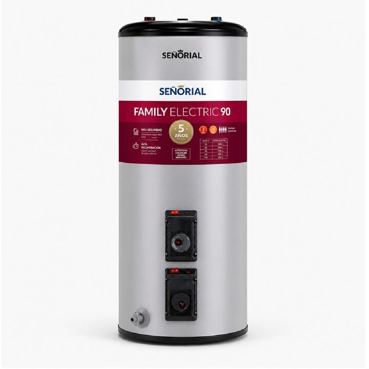 Termotanque Electrico Señorial Family 90L Carga Superior TTS-90 EAR - Vista 2