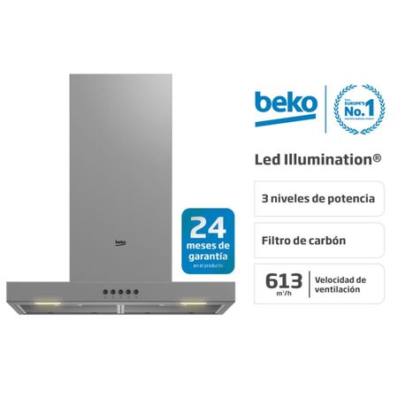 Campana Beko T-box 60cm Inoxidable Con Led