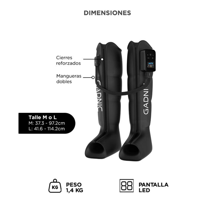 Botas de Presoterapia Gadnic Recuperación Muscular Con Control Remoto (M) - Vista 6
