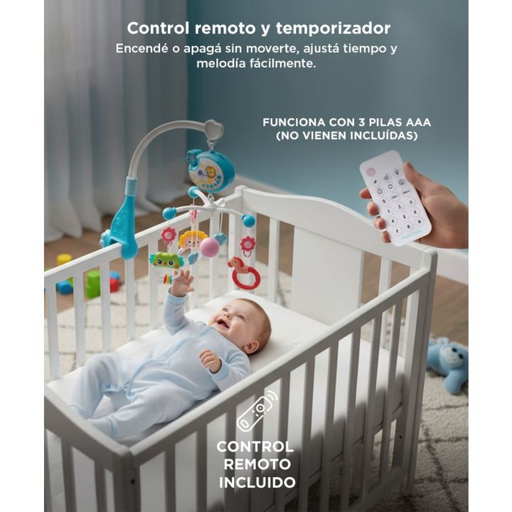 Sonajero Móvil Giratorio Gadnic Musical con Proyector Luz - Vista 3
