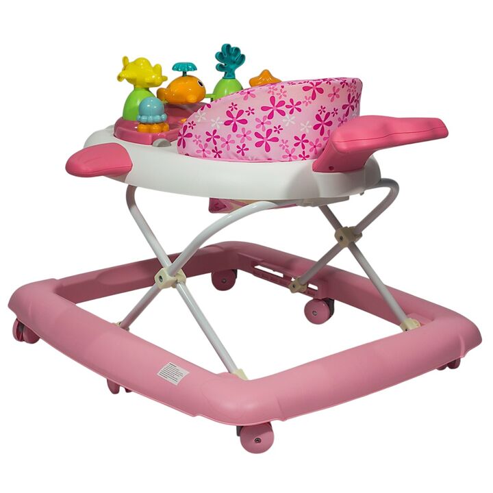 Andador con luces y sonidos Infanti Ballena Luminosa rosa - Vista 3