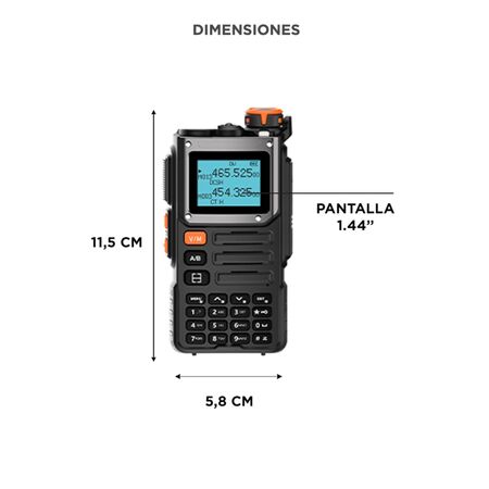 Handy Baofeng Radio FM 76-108MHz Batería Manos Libres