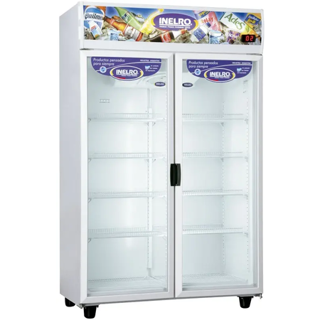 Exhibidora Vertical Inelro 2 Puertas Mt-980 980 Lts