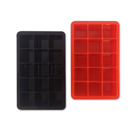 Set De 2 Cubeteras De Silicona De 15 Hielos
