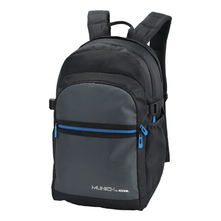 Mochila Munich Tenis Padel Porta Paleta/raqueta Wentor Negro/Gris Liso