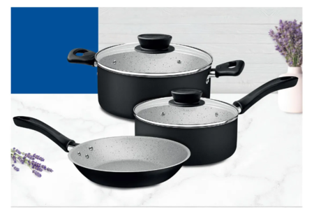 Baterías De Cocina Linz 3 Piezas Antiadherente Tramontina