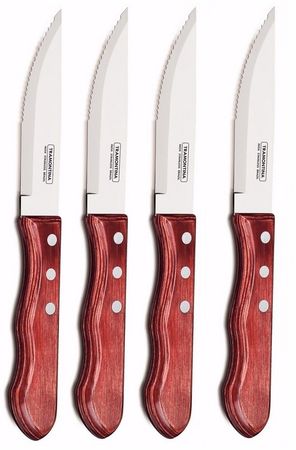 4 CUCHILLOS PARA ASADO JUMBO TRAMONTINA