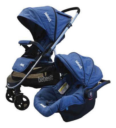 Cochecito Bebesit De Paseo 1390ts-d Manillar Rebatible Azul