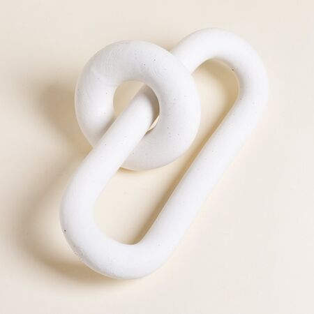 Cadena 2 eslabones Jhari White