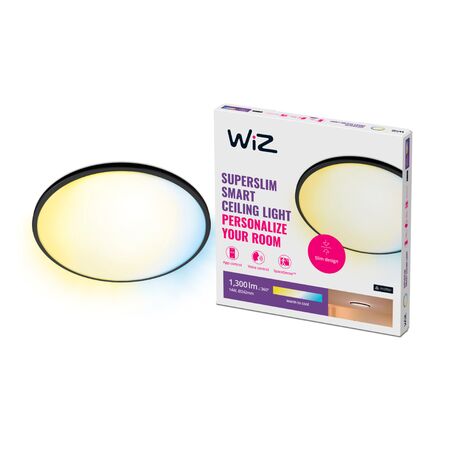 Plafon Ultra Delgado Wiz Wifi Smart Blancos 14w Borde Negro