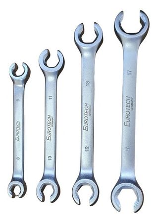 Set de Llaves de Frenos Eurotech 8mm a 17mm 4 Piezas